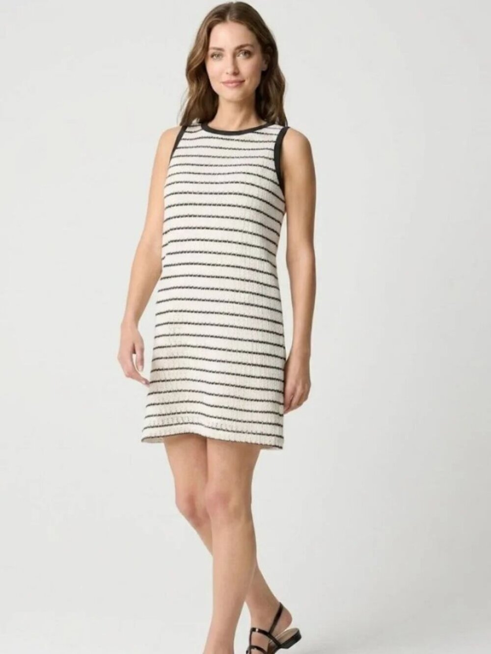 J. Crew Striped Crochet Mini Dress